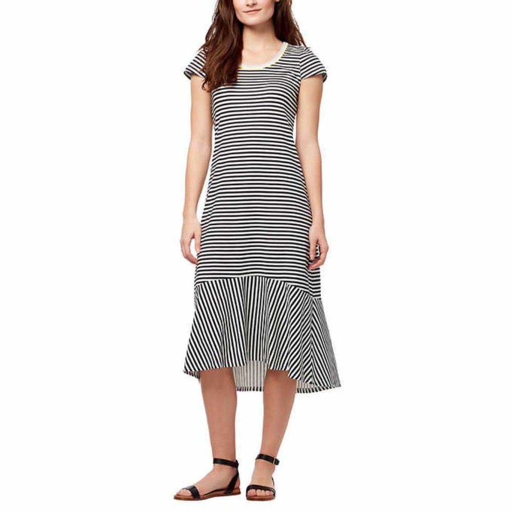 NWT Ella Moss Ladies Short Sleeve Striped dress